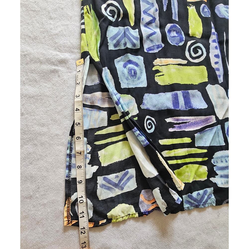 Vintage Nina Piccalino Maxi Dress, Sleeveless Tie Waist, Size 16 - Picture 11 of 14